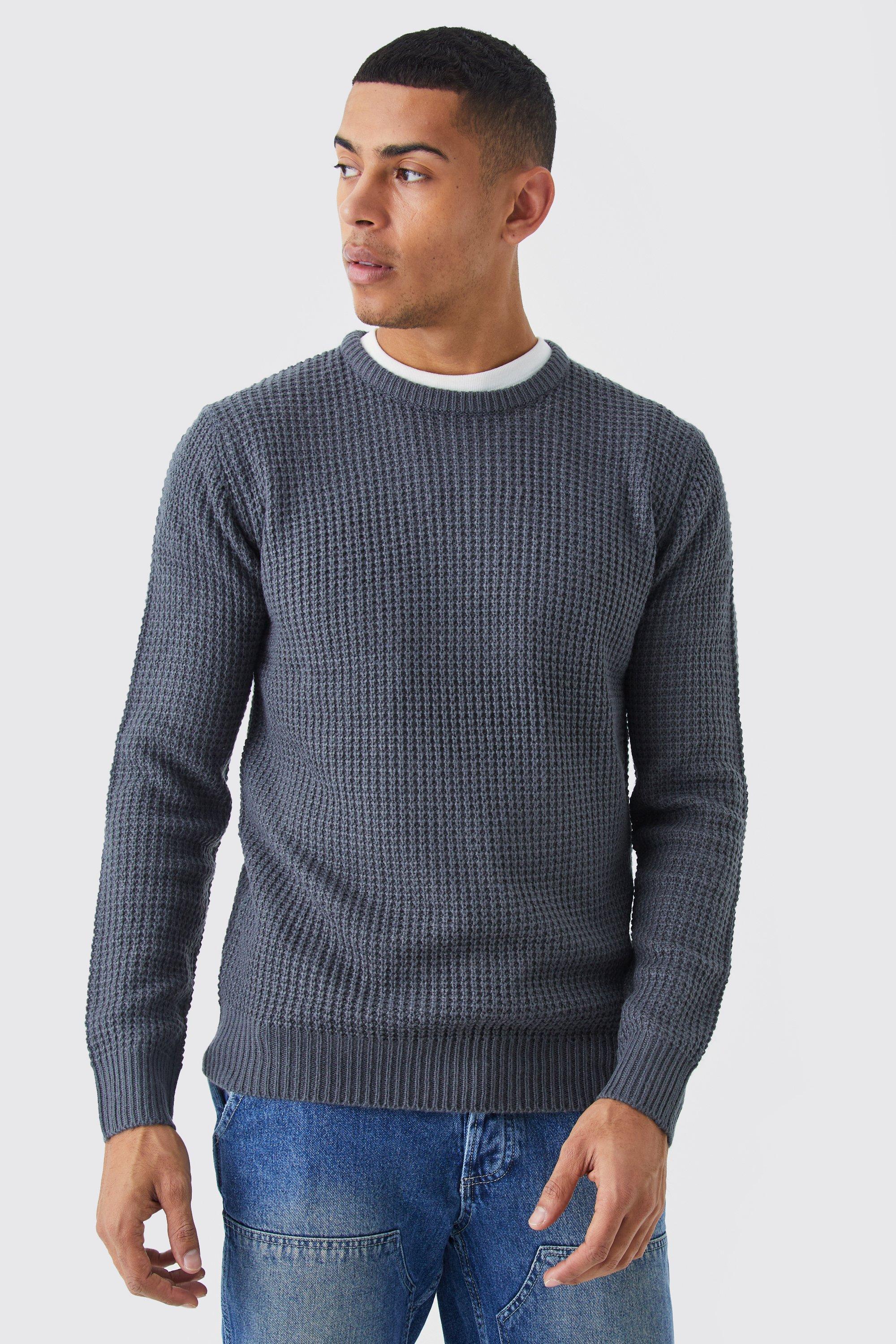 Mens 2024 waffle jumpers